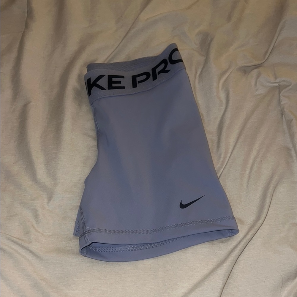 Nike Pro Light Blue Compression Shorts